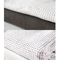 3PCS Waffle Cotton Duvet Cover Set, roupa de cama